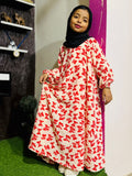 Kids Abaya MAXI Style - Maroon Pookies