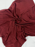 CRINKLE SILK - RUSTY MAROON