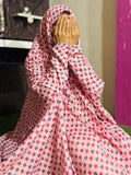 NAMAZ CHADDAR WITH FULL SLEEVES - DICE ICY PINK - LARGE