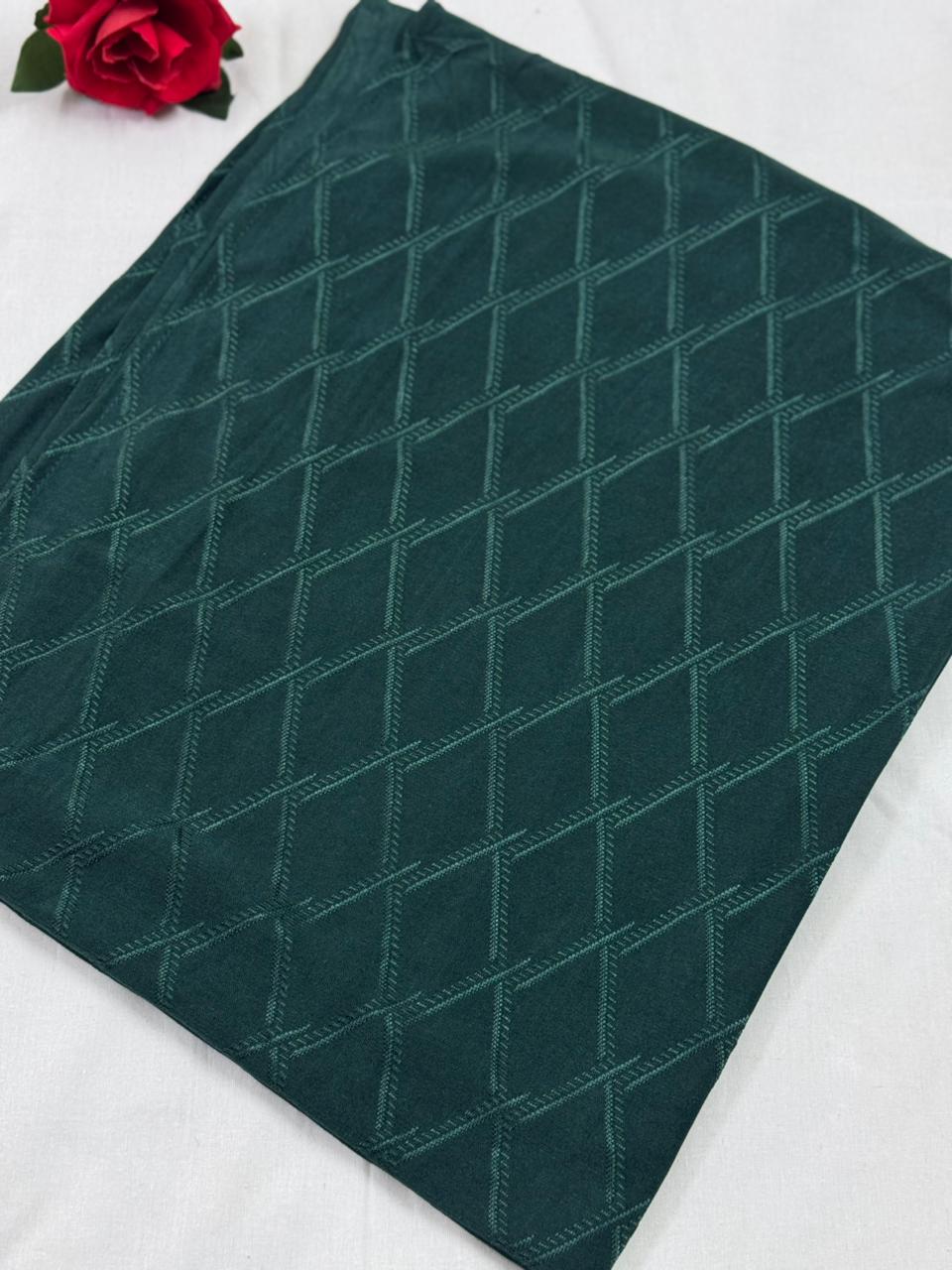 Premium Shine Jersey Diamond - Bottle Green