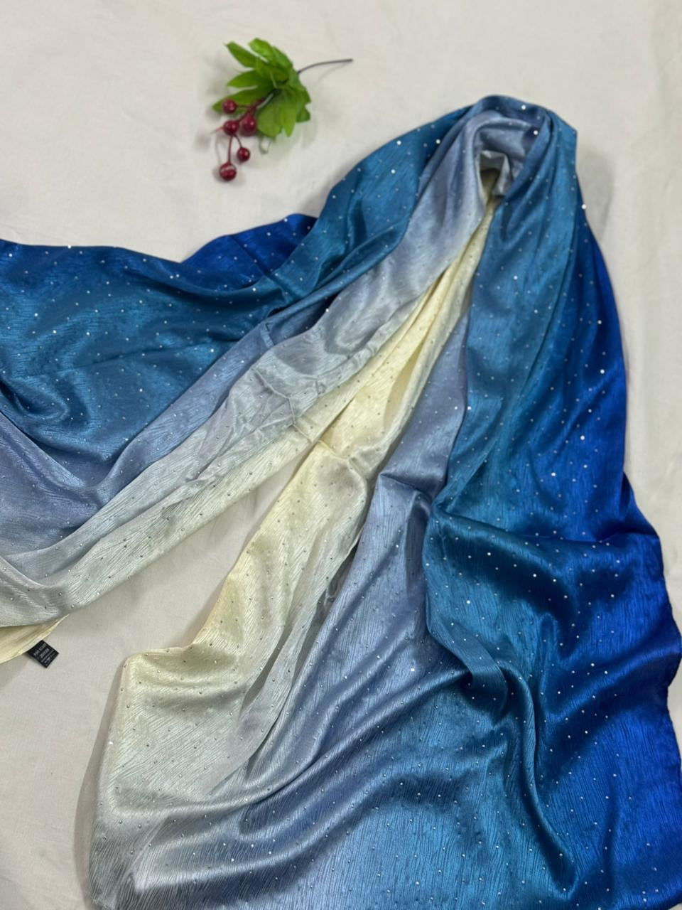 MULTI SHADE SILK STONE HIJAB - MS21