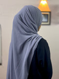 PLAIN GEORGETTE HIJAB - GREY