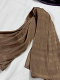 LUXURY ORGANZA SILK - DEEP BROWN