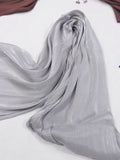 LUXURY ORGANZA SILK - PEARLY SILVER