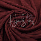 PRIME RIBBED JERSEY - VELVET MAROON