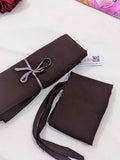 GEORGETTE NIQAB WITH HIJAB KIT - DEEP BROWN