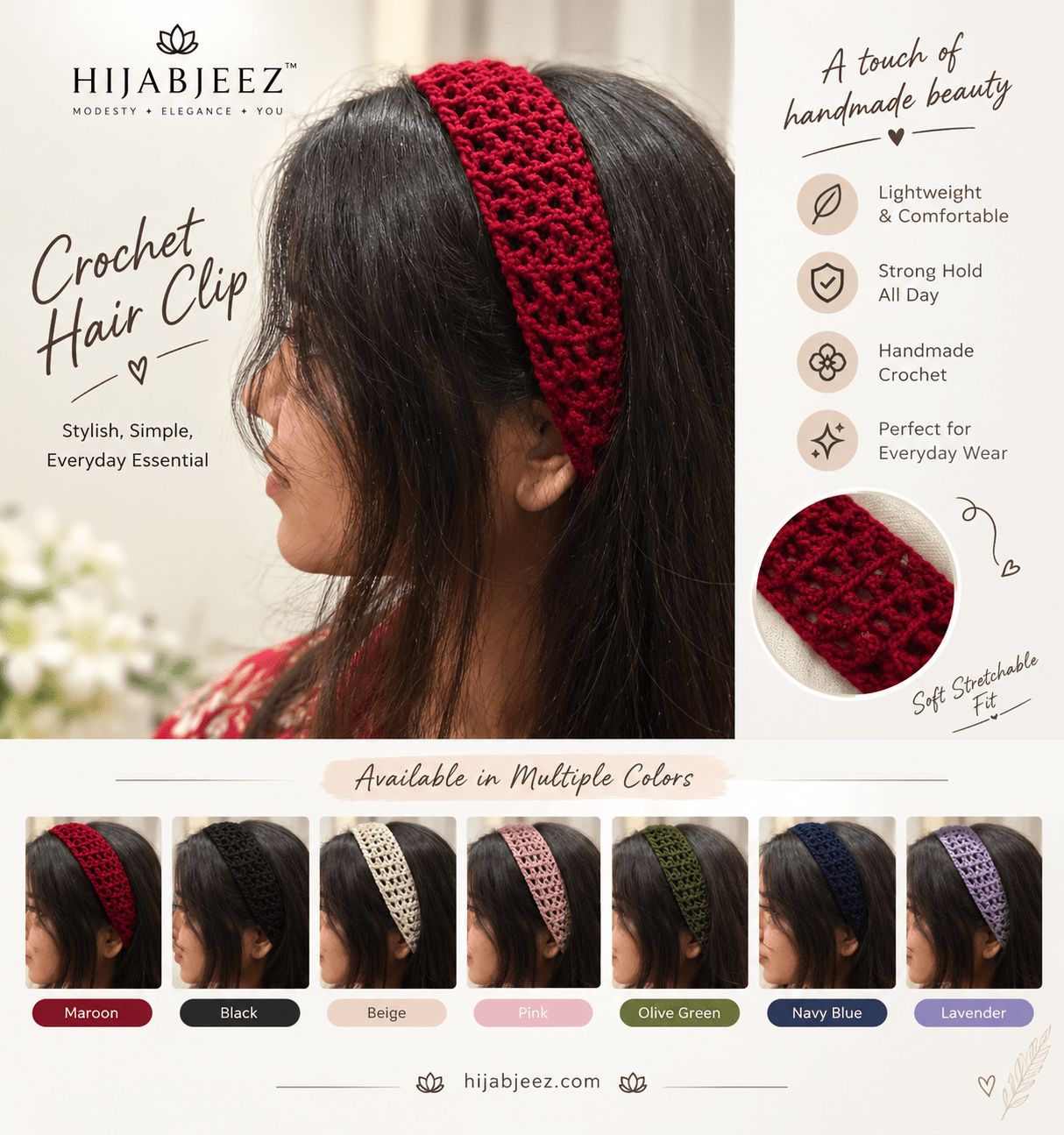 CROCHET HAIR BAND