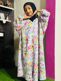Kids Abaya Front Open Style - SHADE OF ROSES