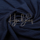 PRIME RIBBED JERSEY - NAVY BLUE