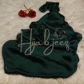 CRINKLE SILK - PEACOCK GREEN