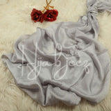 CRINKLE SILK - SILVER