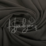 PLAIN GEORGETTE HIJAB - DARK GREY