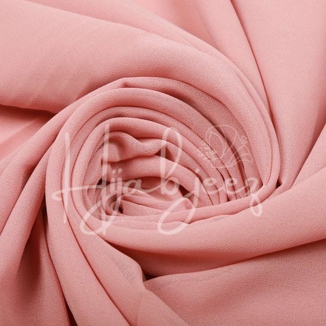 PLAIN GEORGETTE HIJAB - NUDE PINK