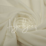 PLAIN GEORGETTE HIJAB - WHITE