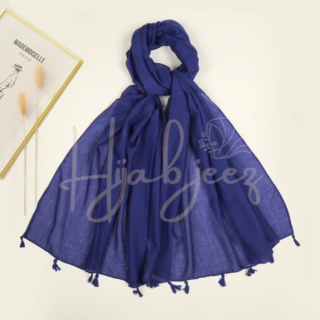 PLAIN LAWN TASSELS - ROYAL BLUE