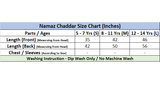 KIDS NAMAZ CHADDAR WITH FULL SLEEVES - STEM GRAPES 5 to 7 Years