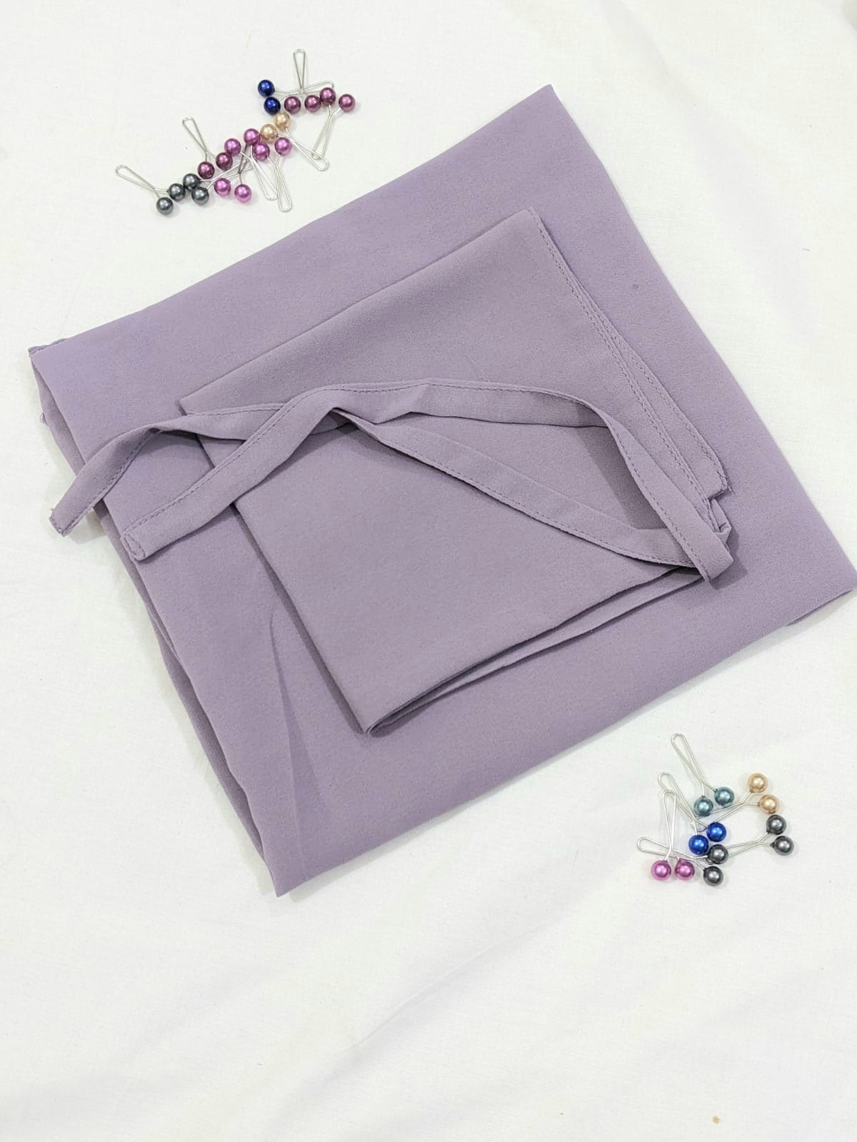 GEORGETTE NIQAB WITH HIJAB KIT - DUSTY PURPLE