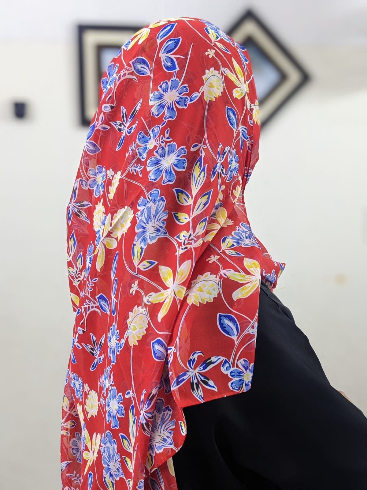 PRINTED GEORGETTE HIJAB - RUBY DELIGHT