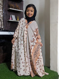 Kids Abaya Front Open Style - Colourful Butterflies