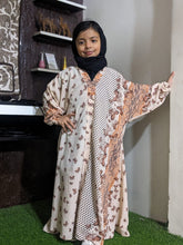 Kids Abaya Front Open Style - Colourful Butterflies
