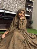 KIDS NAMAZ CHADDAR WITH FULL SLEEVES - CEDAR WITH CALLIGRAPHY 8 to 11 Years
