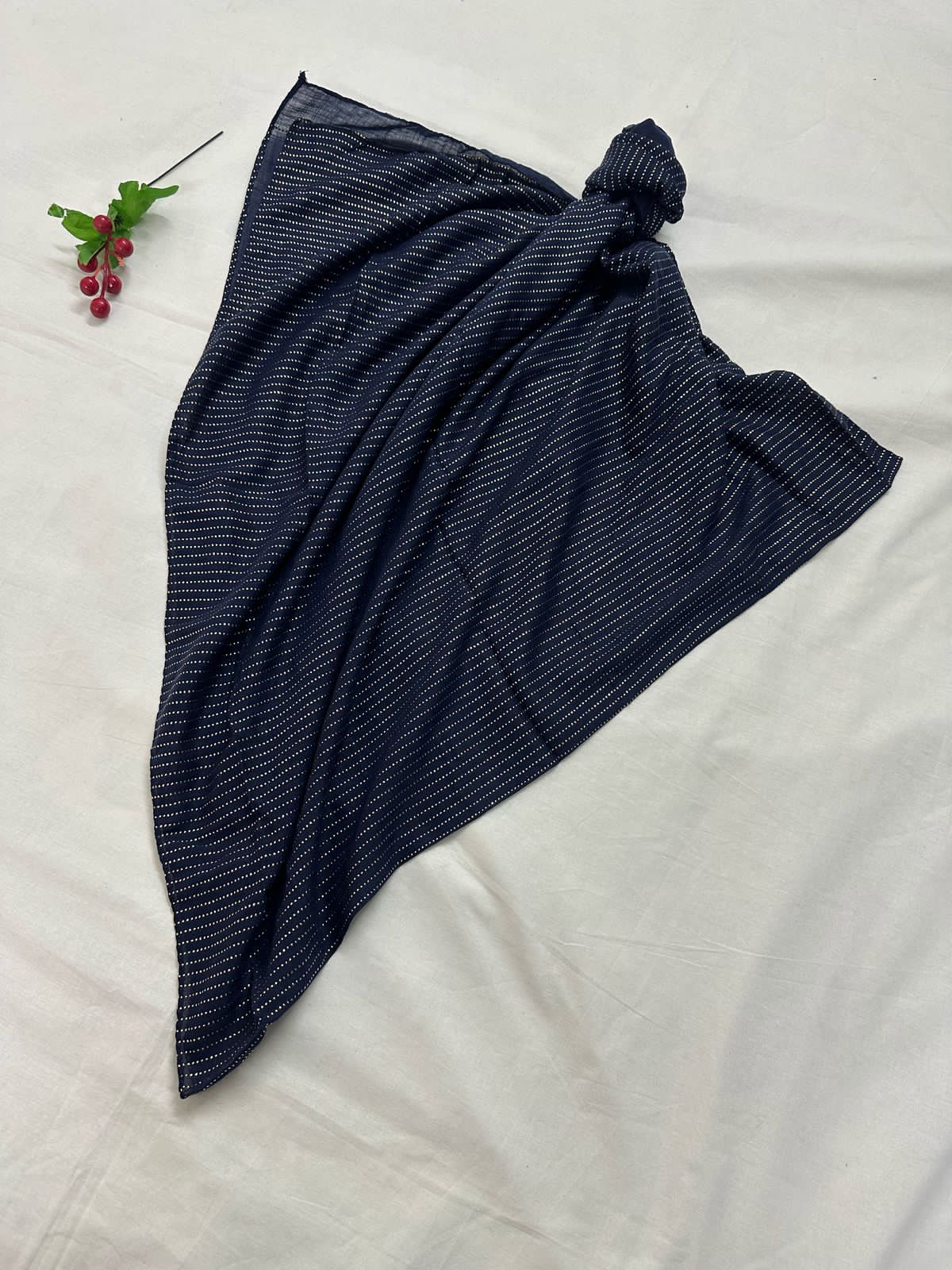 GOLD MULTI DOTTED LAWN - BLUE