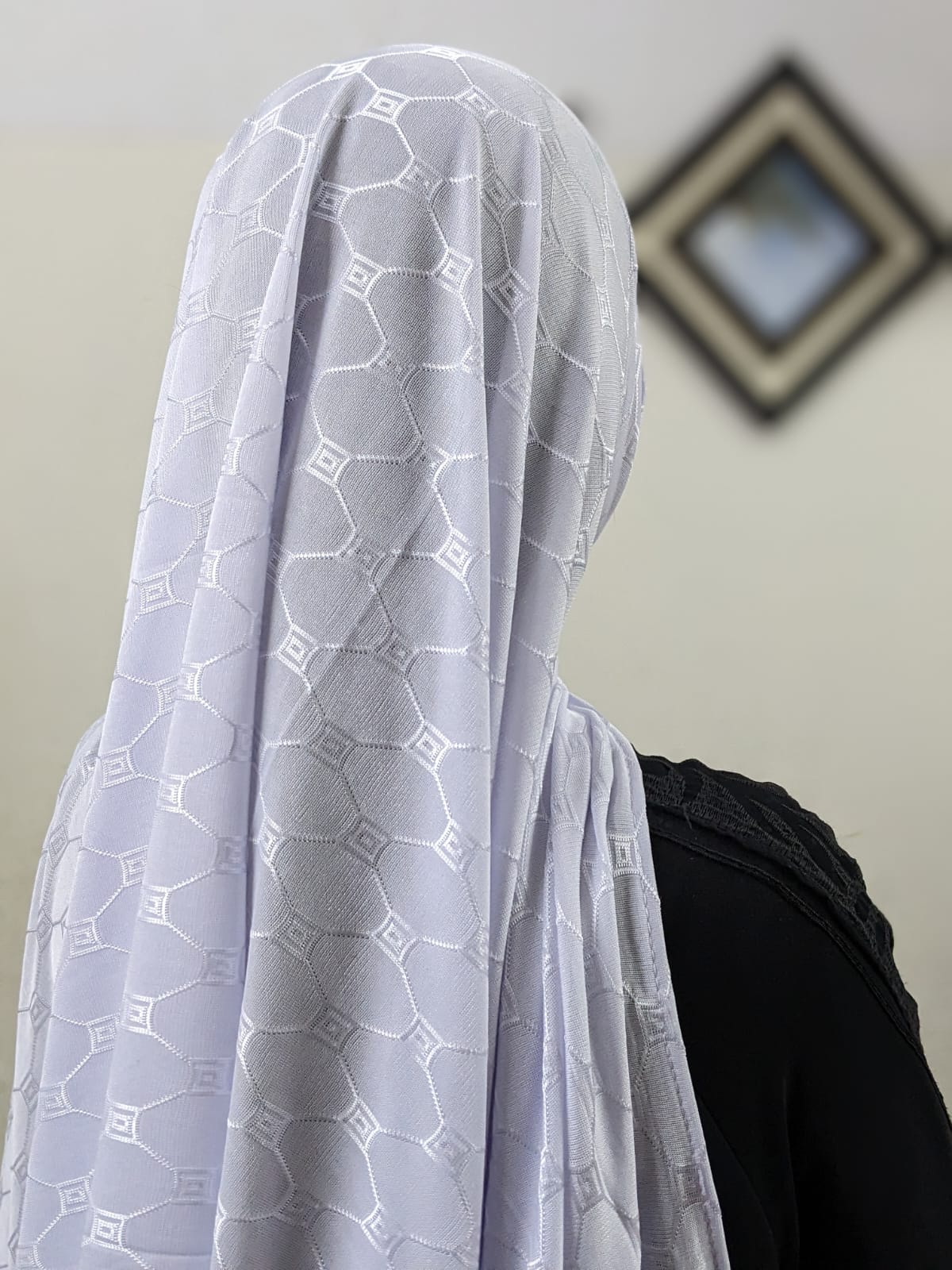 Premium Shine Jersey Check - White