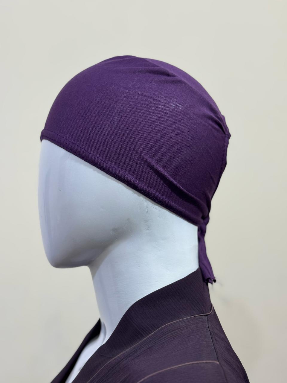 HIJAB UNDER CAP - Egg Plant