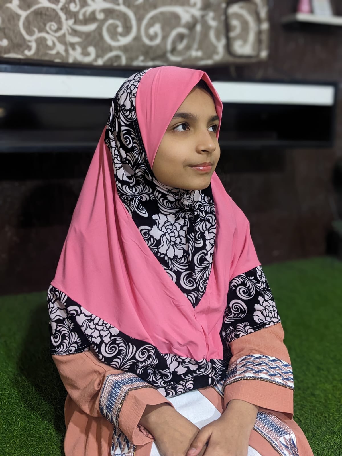 READY TO WEAR SCARF 9 to 13 YEARS - VELVET JERSEY DS22