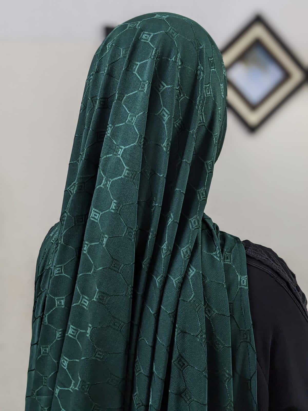 Premium Shine Jersey Check - Green