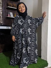 Kids Abaya Front Open Style - PIXELS