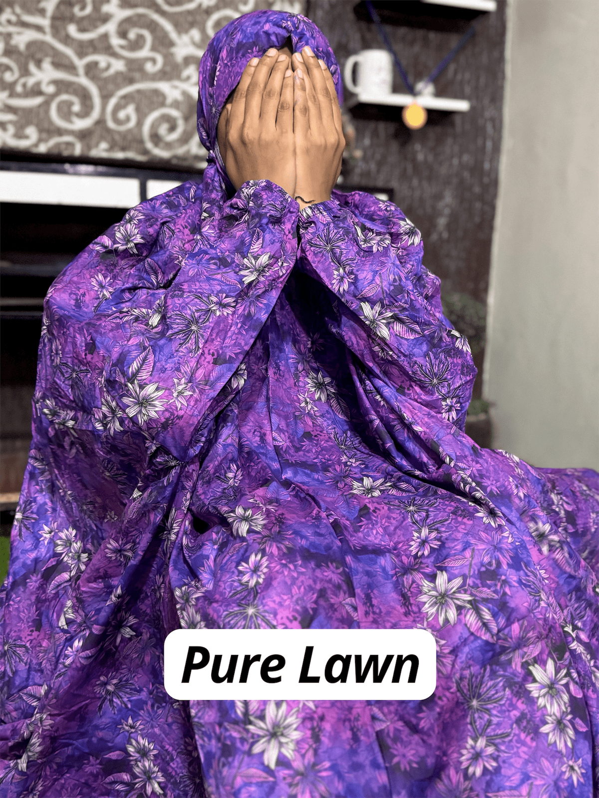 PURE LAWN NAMAZ CHADDAR WITH SLEEVES - PL 15 LARGE