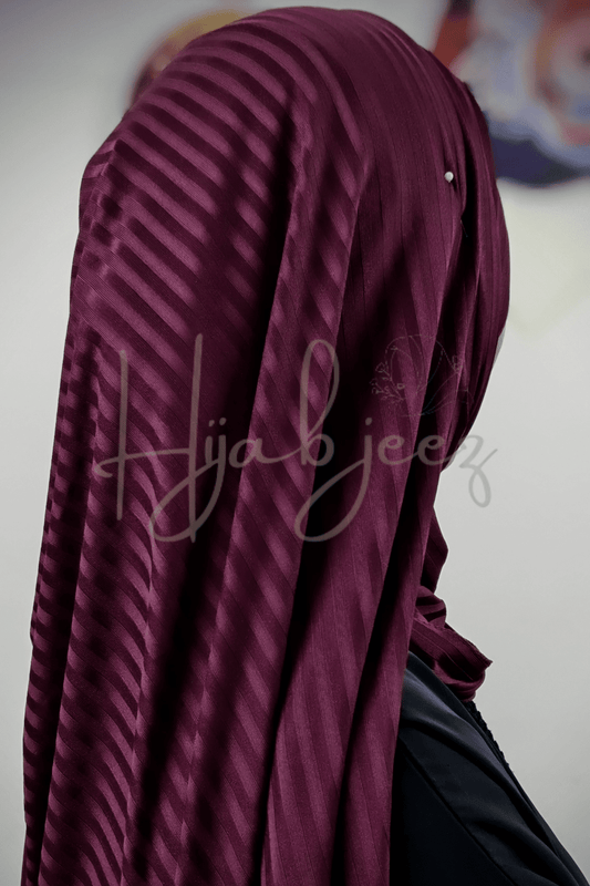 PRIME WIDE RIBBED JERSEY - VELVET MAROON