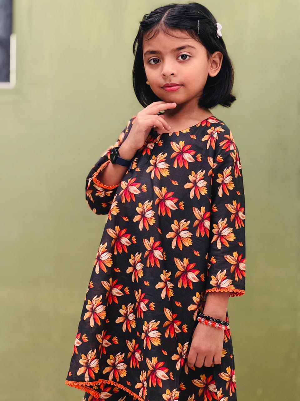 Printed Lawn Stitched 2 Pcs Shirt / Trouser Kids - Article 2