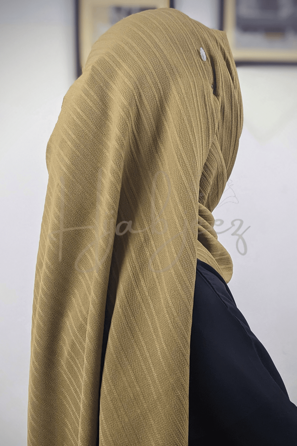 MARBLE TEXTURED GEORGETTE - FRENCH BEIGE