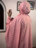 ADULTS NAMAZ CHADDAR WITH SLEEVES N NIQAB - POOKIE PINK - STANDARD SIZE