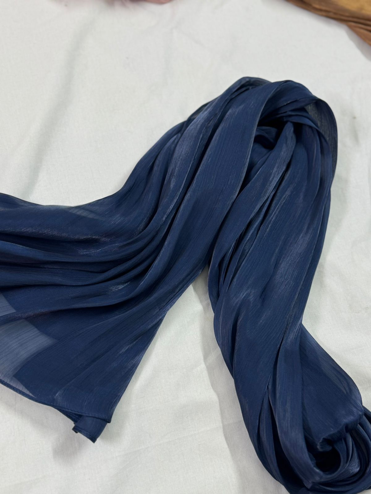 LUXURY ORGANZA SILK - NAVY