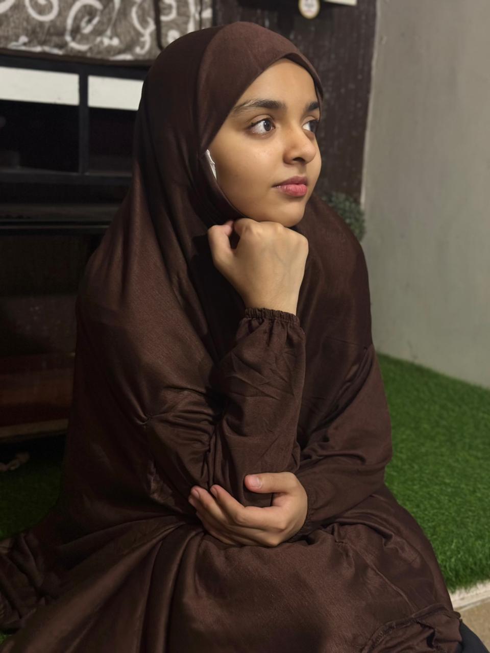 EHRAM MAKHNA WITH SLEEVES ADULTS - PASTEL BROWN