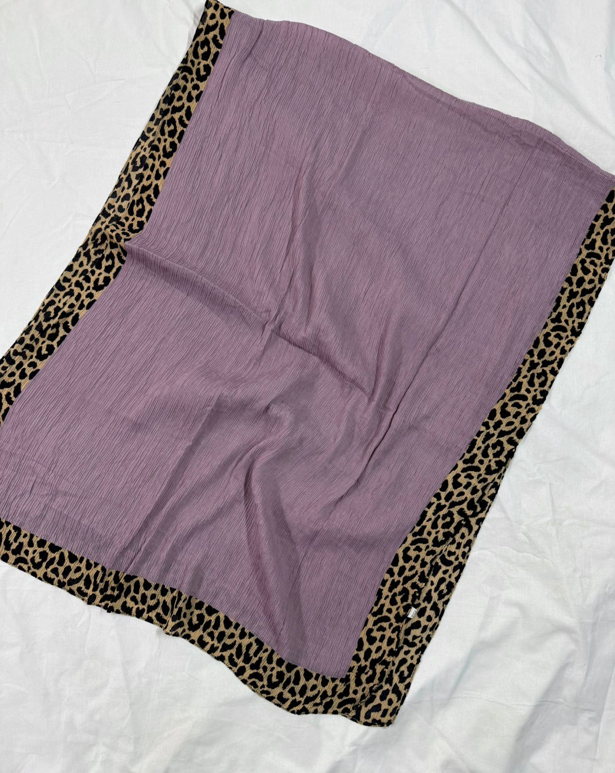 Elite Lawn Viscos Printed - Mid Purple Cheetah Bordered