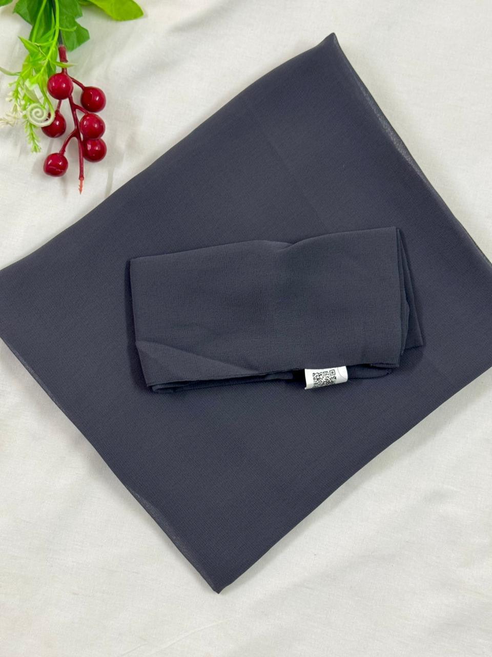 GEORGETTE NIQAB WITH HIJAB KIT - DARK GREY