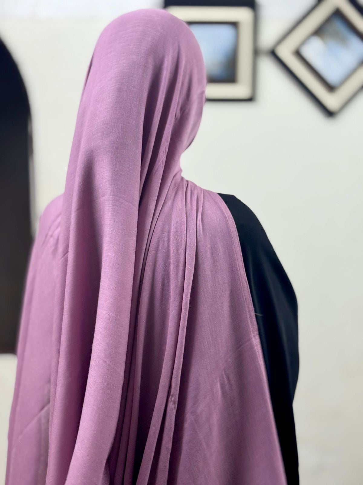 PLAIN MODAL HIJAB XL - TURKISH ROSE