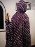 ADULTS NAMAZ CHADDAR WITH SLEEVES N NIQAB - POOKIE MAROON - STANDARD SIZE