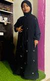 Kids Embroidery Abaya Front Open Style - Twin Tulips