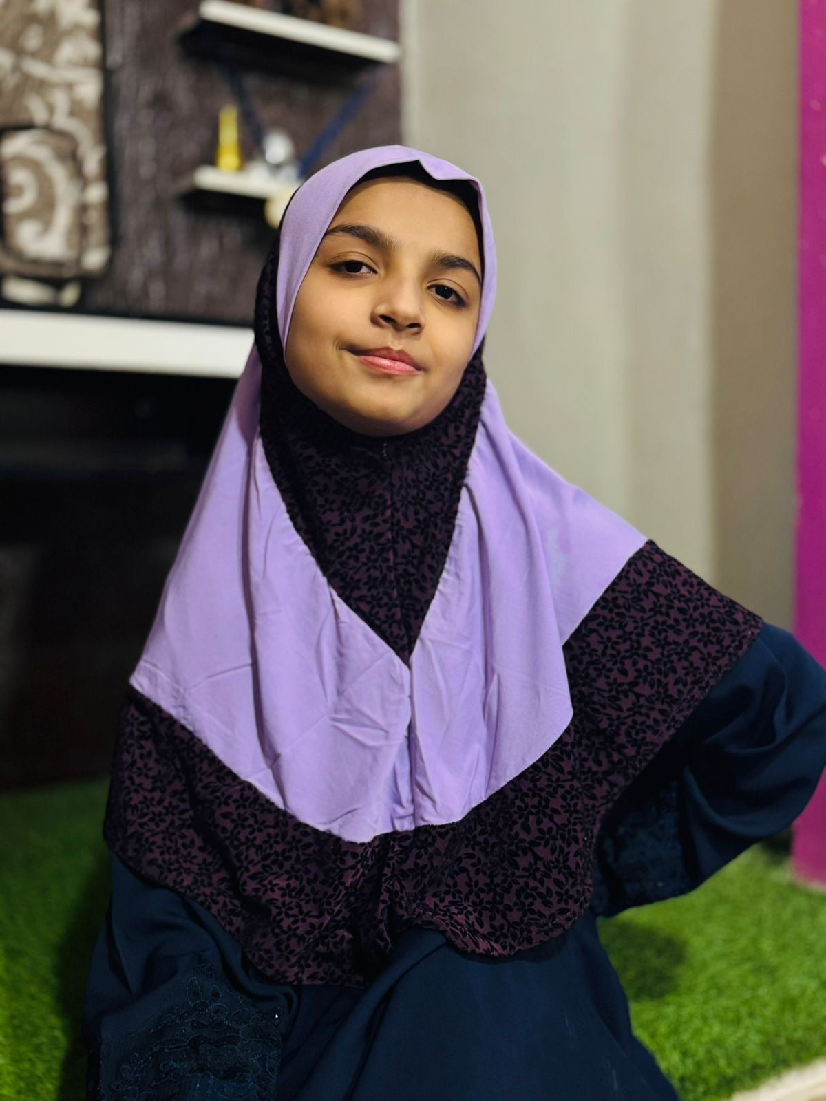 READY TO WEAR SCARF 9 to 13 YEARS - VELVET JERSEY DS32