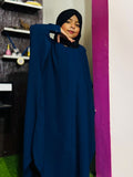 Kids Kaaftan Abaya Front Open Style - Navy