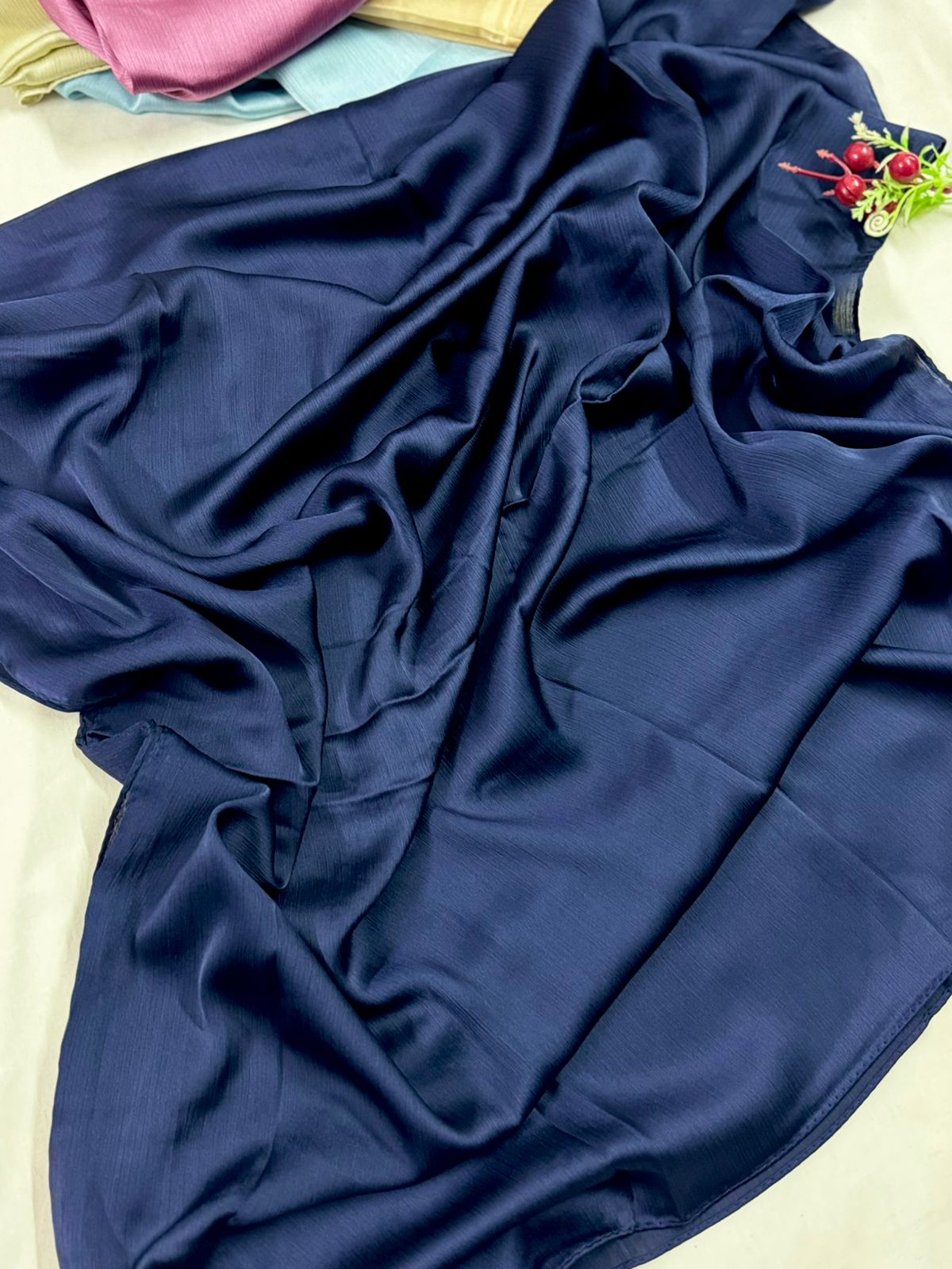 MATT SILK HIJAB - BLUE