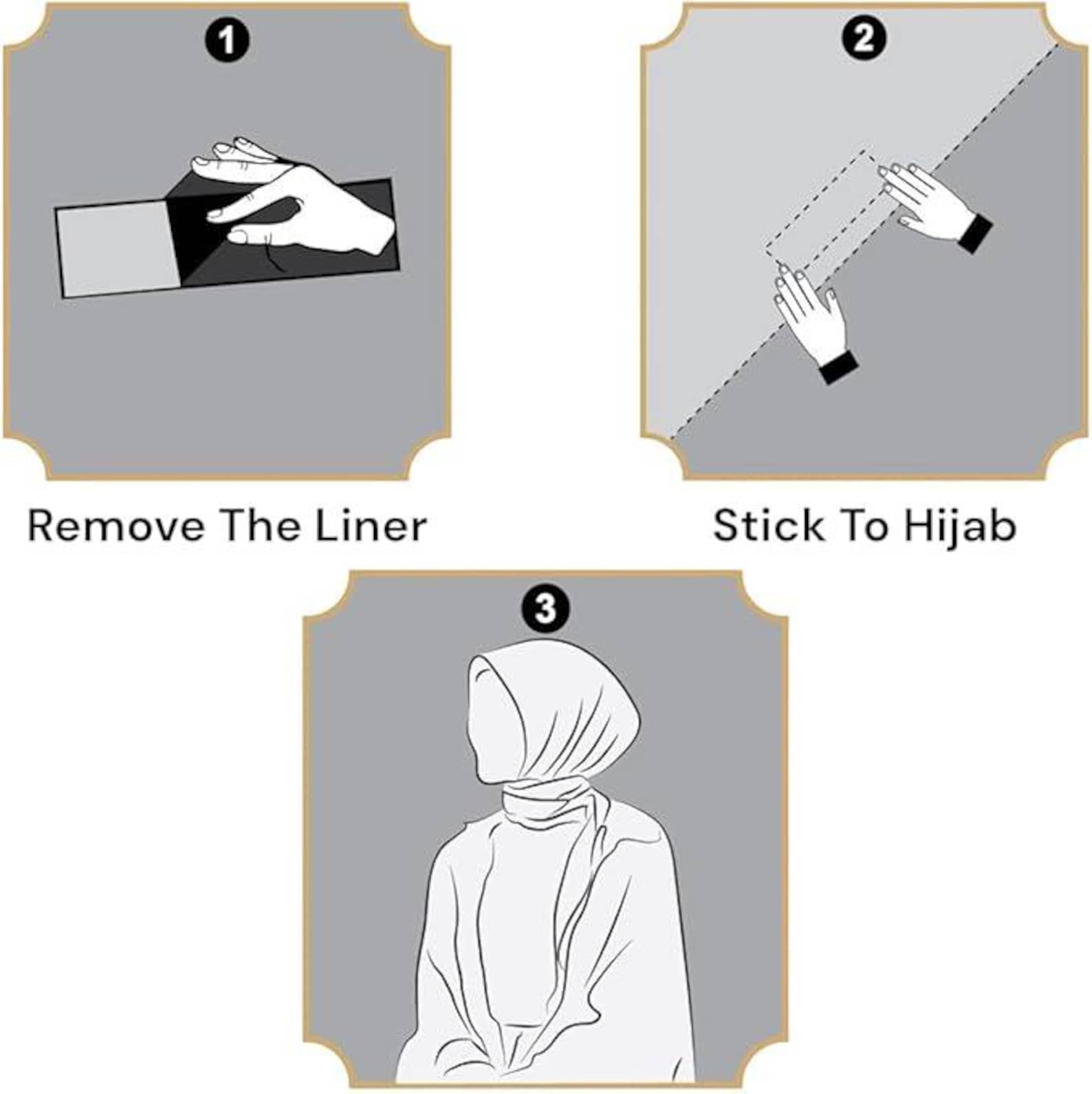 HIJAB SHAPER TAPE - 6 PCS PACK
