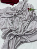 MATT SILK HIJAB - PEARLY SILVER