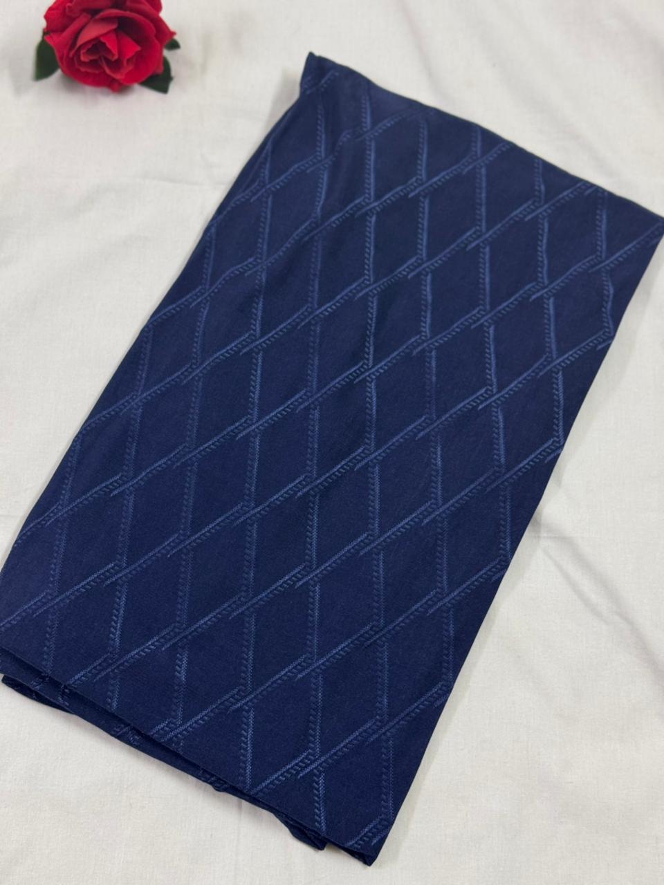 Premium Shine Jersey Diamond - Navy