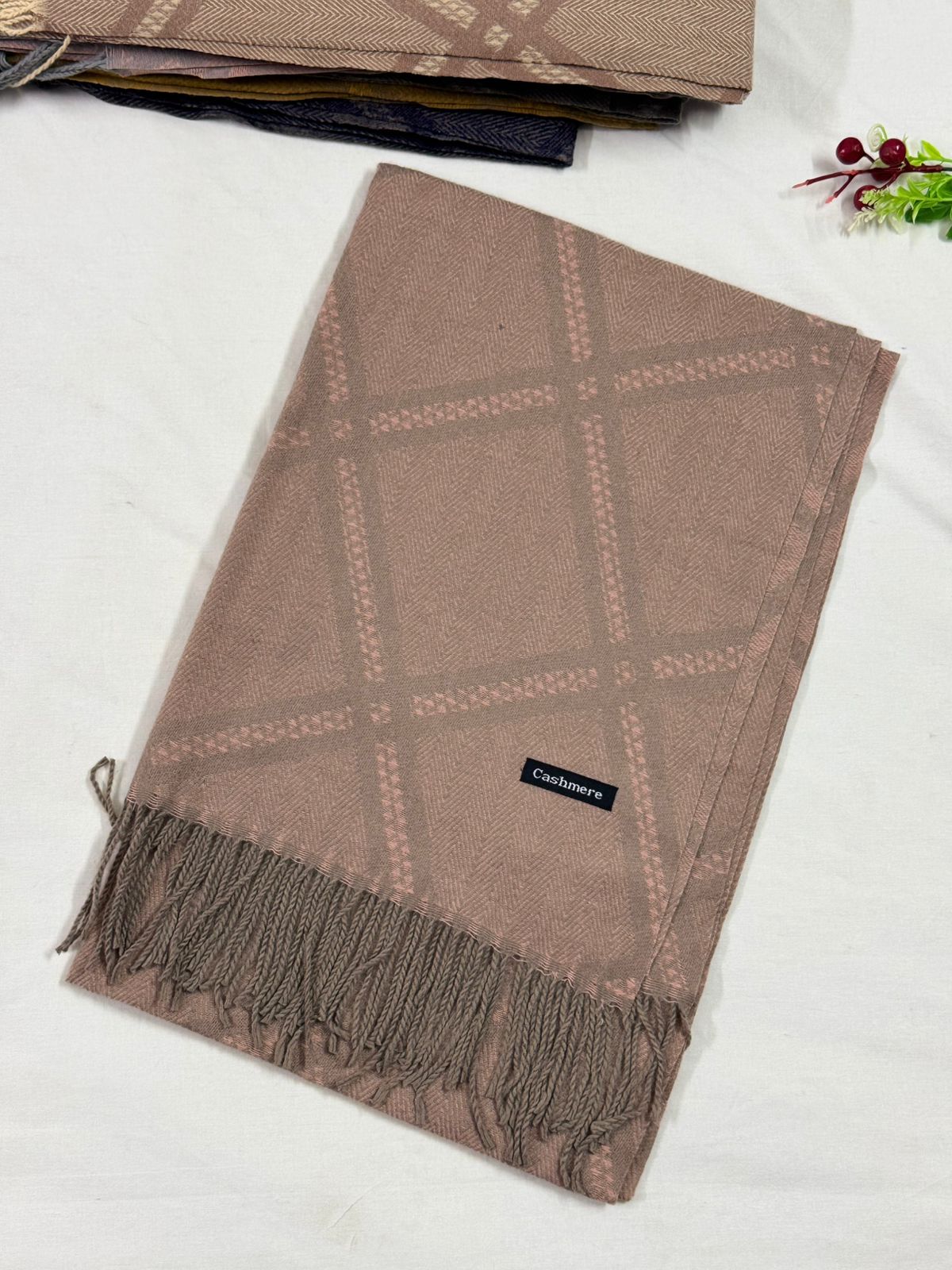 JACQUARD PRINTED PASHMINA CASHMERE - JP 14